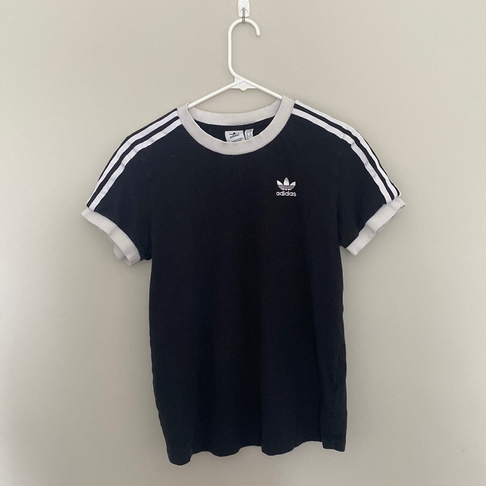 Black Adidas Tee. Size M